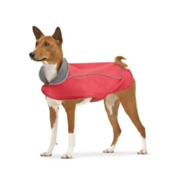 Outech Chubasquero rojo con capucha para perros