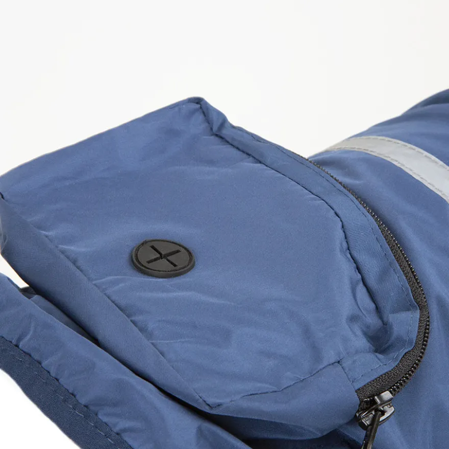 Outech Impermeable con Bolsillo Azul Marino para perros