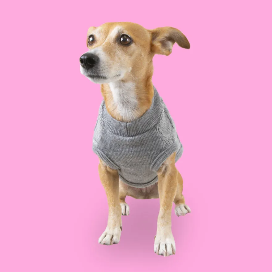 Outech Rombos Jersey de Punto Gris para perros