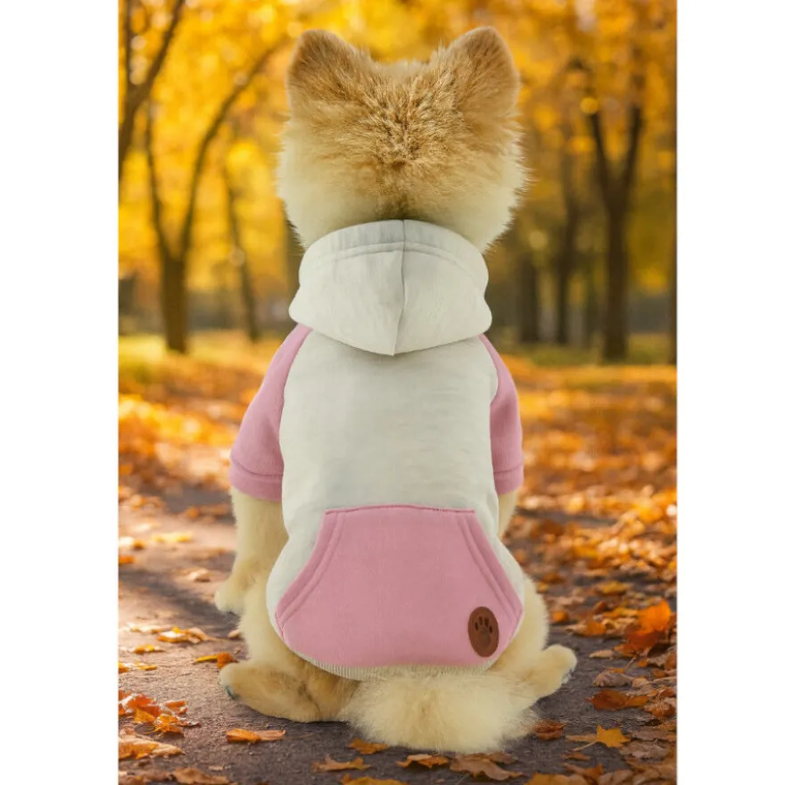 Outech Sudadera con Capucha Rosa para perros