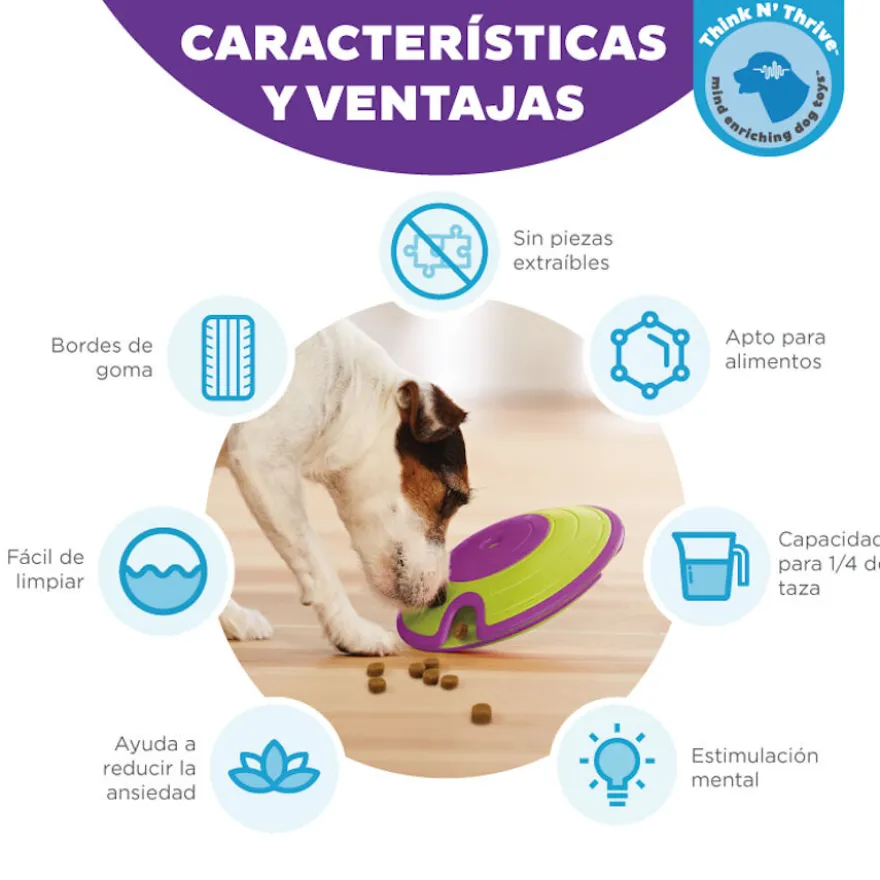 Outward Hound Treat Maze Disco Interactivo para perros