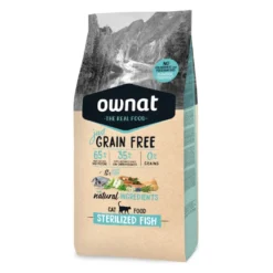 Ownat Just Grain Free Esterilizado Pescado pienso para gatos