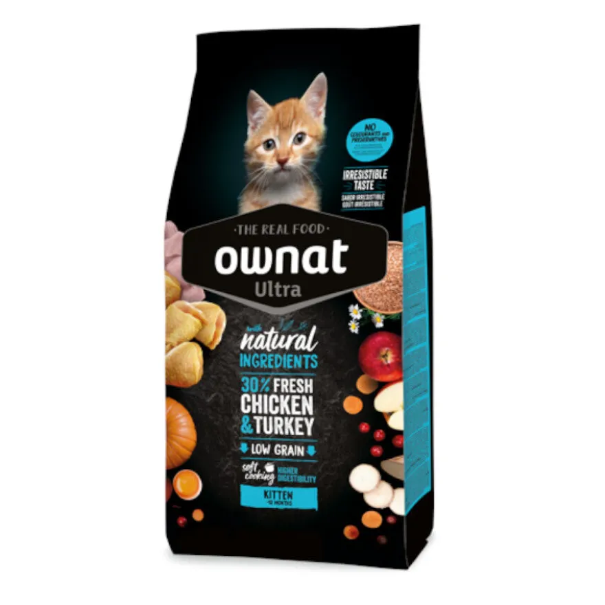 Ownat Ultra Kitten Pienso Pollo y Pavo para gatos