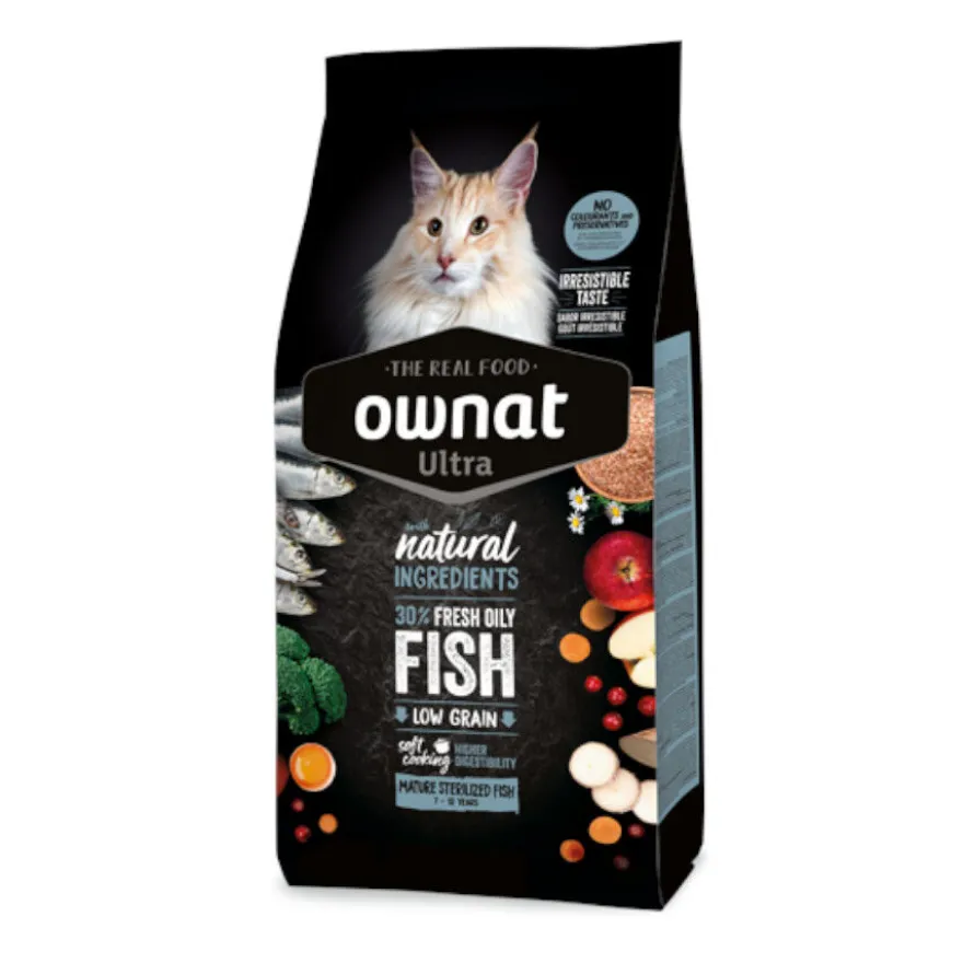 Ownat Ultra Madure Esterilizado Pienso Pescado para gatos