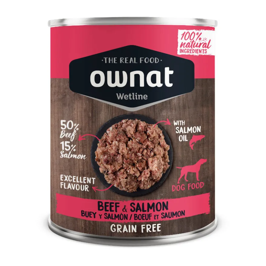 Ownat Wetline Buey y Salmón lata para perros