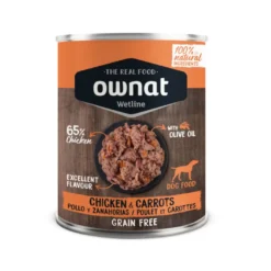 Ownat Wetline Pollo y Zanahorias lata para perros