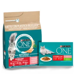 Pack Comida Gato Esterilizado Salmón Purina One