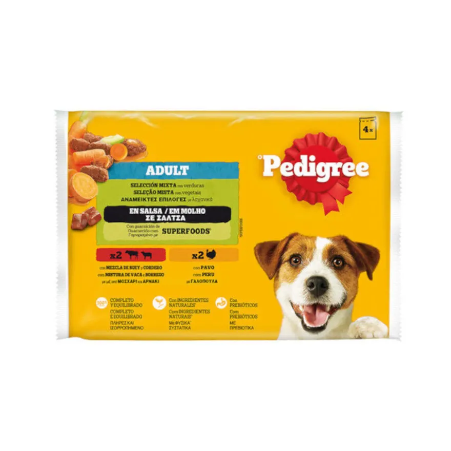 Pedigree Adulto Selección de Carnes Sobre en Salsa para perros