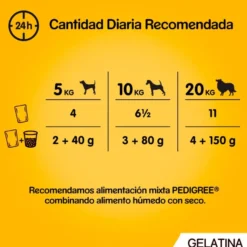 Pedigree Pollo y Pescado Gelatina en Bolsita para Perros - Multipack
