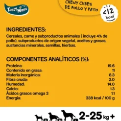 Pedigree Tasty Mini Snacks Sabor Pollo y Pato para Perros