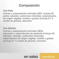 Perfect Fit Adult Sensitive Sterelized Pollo y Salmón sobre en salsa para gatos