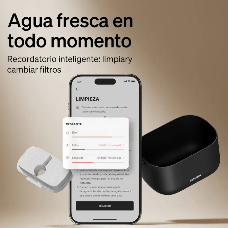Petlibro Dockstream Fuente inteligente de agua para perros y gatos