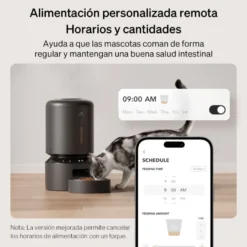 Petlibro Granary Wi-Fi Comedero Automático Negro para perros y gatos