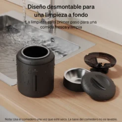 Petlibro Granary Wi-Fi Comedero Automático Negro para perros y gatos