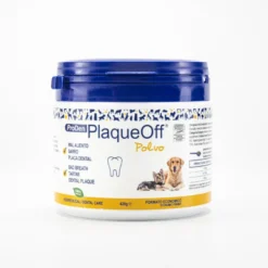 PlaqueOff Polvo Antisarro para higiene bucal de perros y gatos