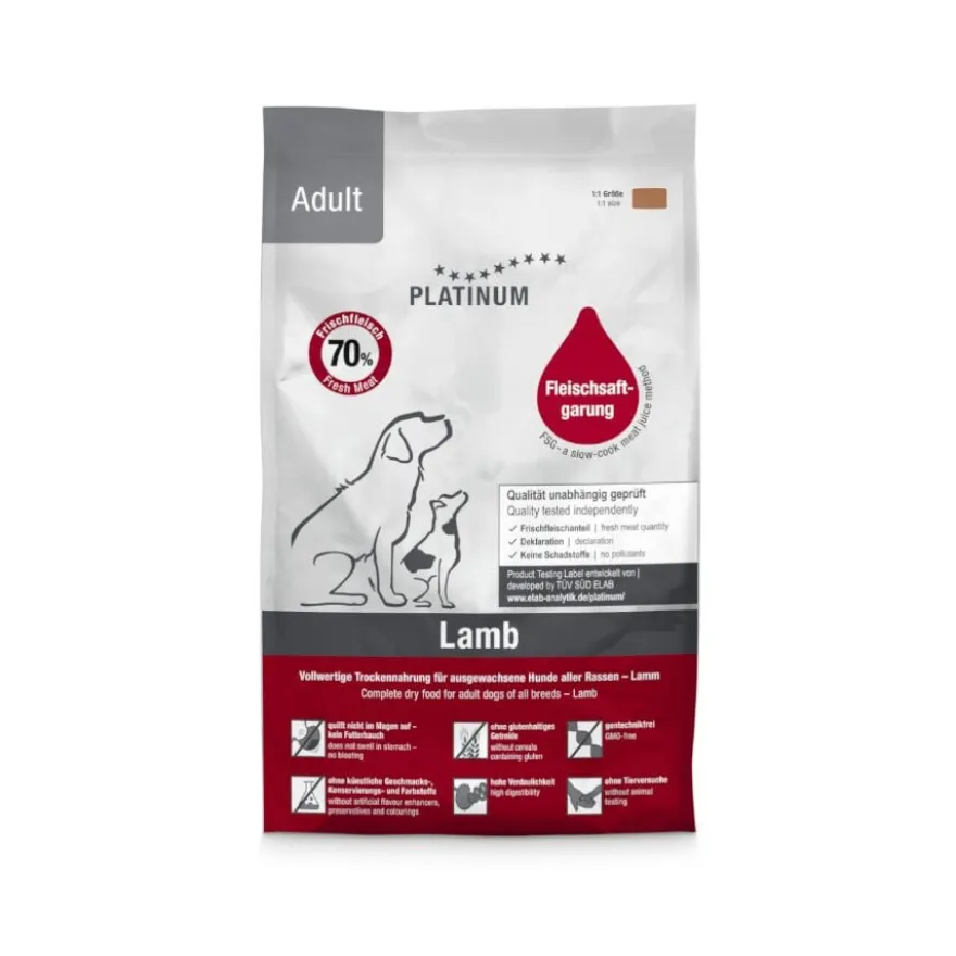 Platinum Adult Cordero pienso para perros