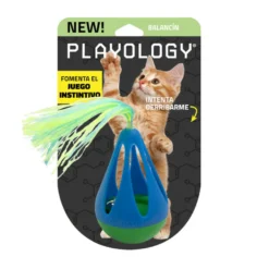 Playology Juguete Interactivo con Plumas y Cascabel para gatos
