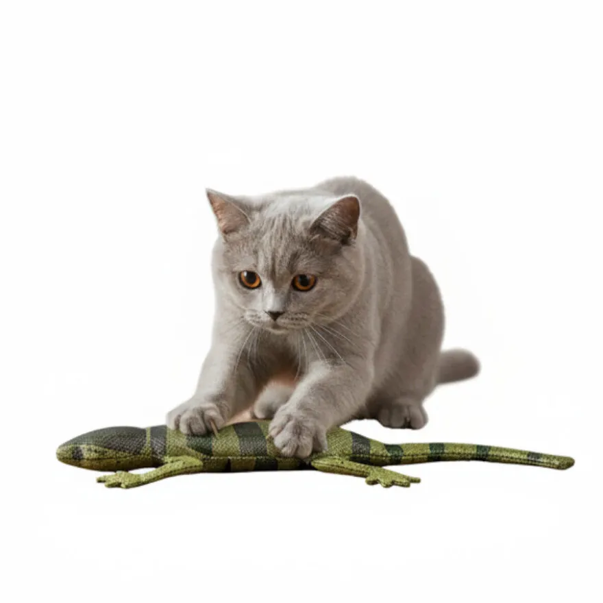 Playology Juguete Lagarto Realista para gatos