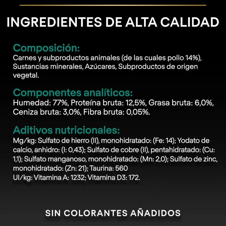 Pro Plan Adult Maintenance Terrina rico en pollo para gatos