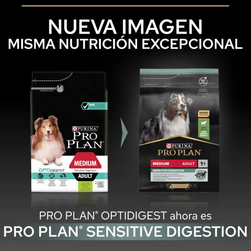 Pro Plan Adult Medium Digestión Cordero pienso para perros