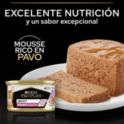 Pro Plan Delicate Mousse rico en pavo para gatos
