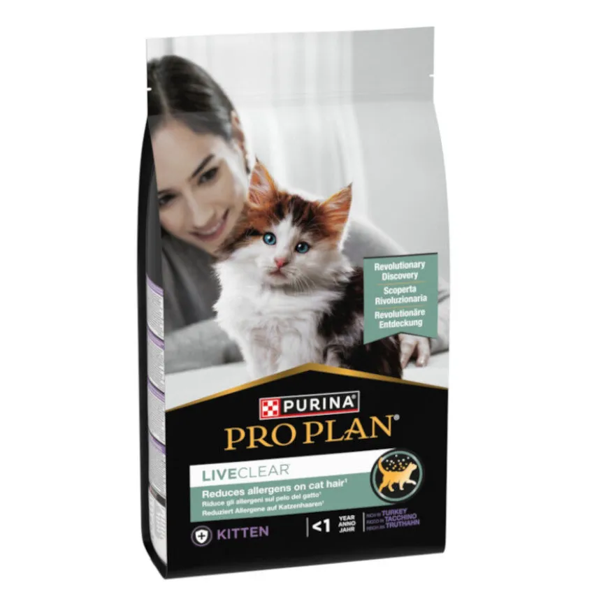 Pro Plan LiveClear Kitten menos de 1 año Pavo pienso para gatos