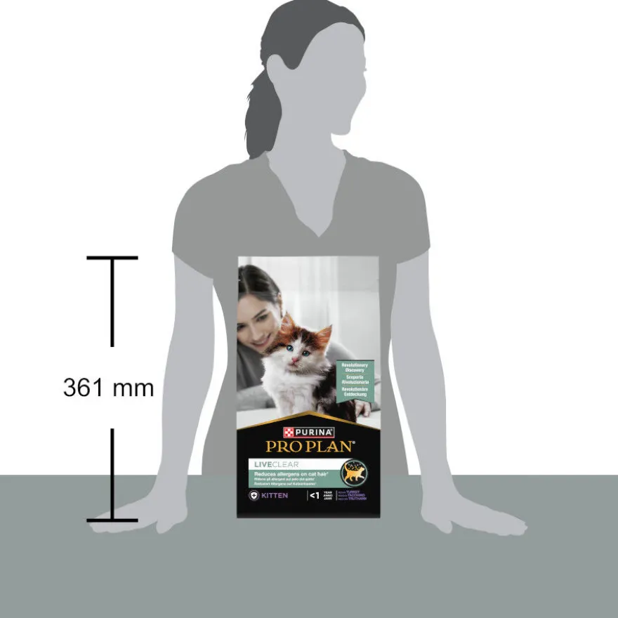 Pro Plan LiveClear Kitten menos de 1 año Pavo pienso para gatos