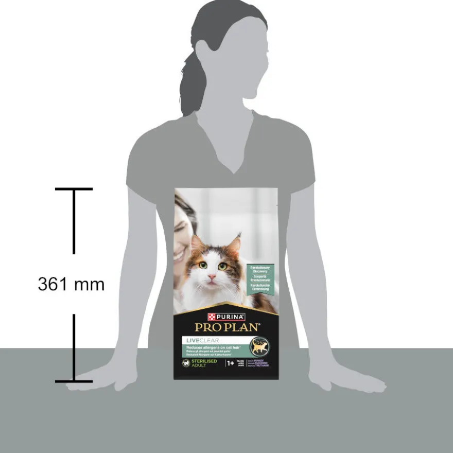 Pro Plan LiveClear Sterilised Adult Pavo pienso para gatos