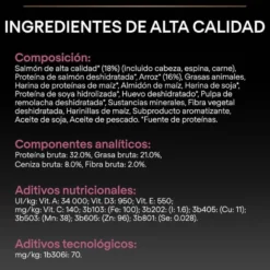 Pro Plan Puppy Small y Mini Salmón pienso para Perros Piel