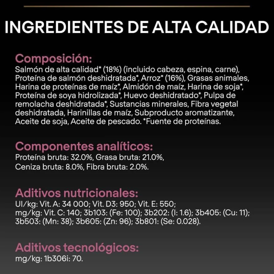 Pro Plan Puppy Small y Mini Salmón pienso para Perros Piel