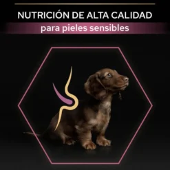 Pro Plan Puppy Small y Mini Salmón pienso para Perros Piel