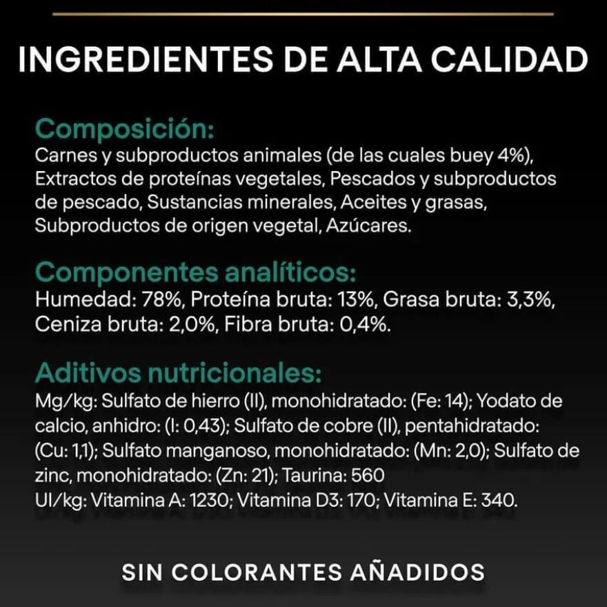 Pro Plan Sterilised Maintenance sobre con Buey en salsa para gatos