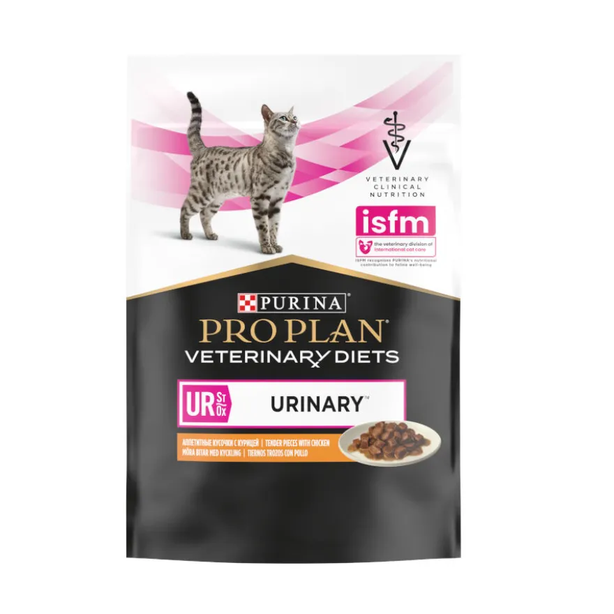 Pro Plan Veterinary Diets St/Ox Urinary Pollo en Salsa sobre para gatos – Multipack