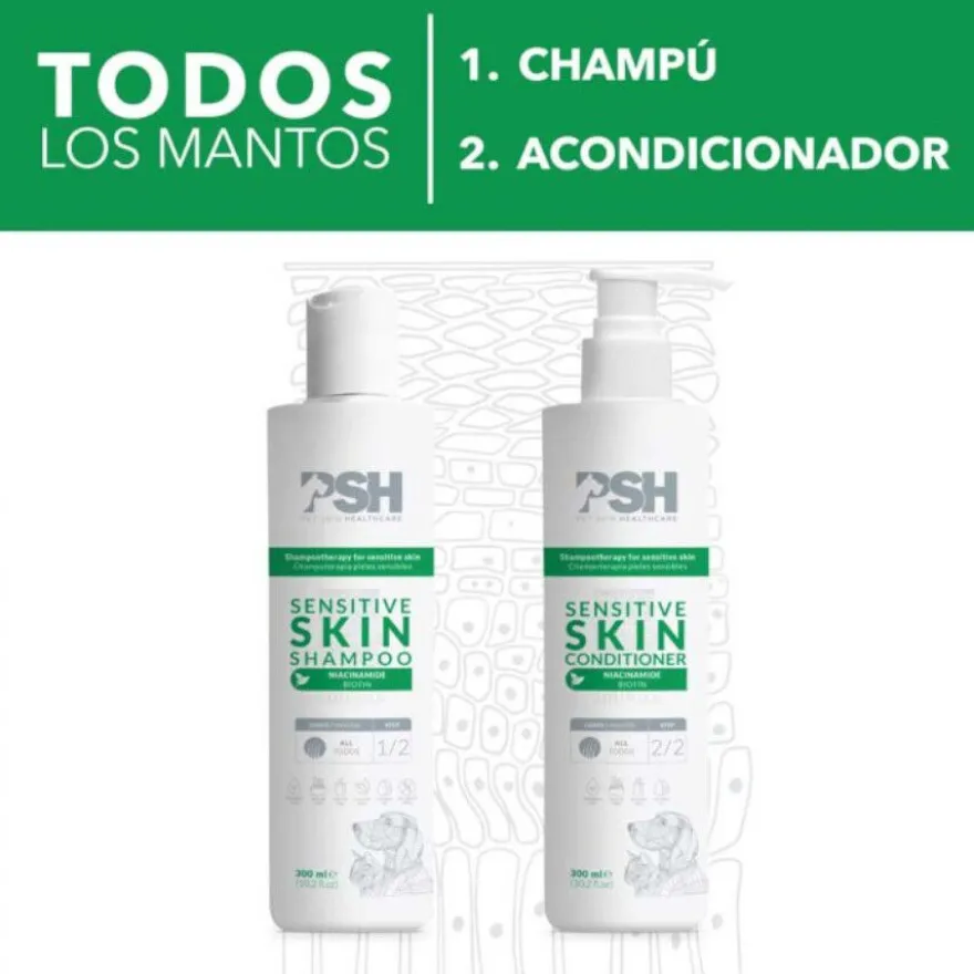 PSH Sensitive Skin Champú para perros y gatos