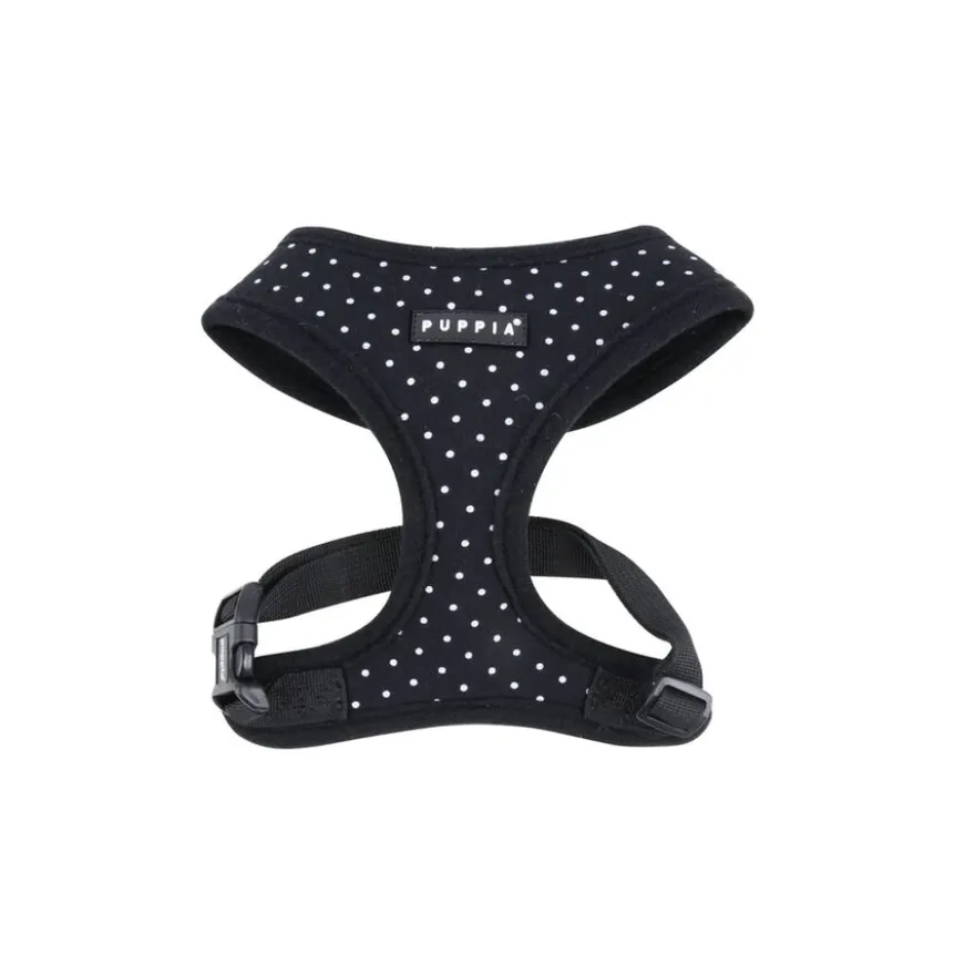 Puppia Dotty Arnés Negro para perros