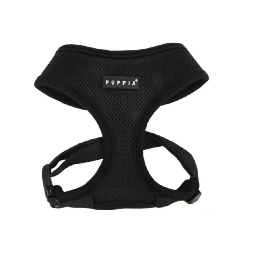 Puppia Soft Arnés Negro para perros