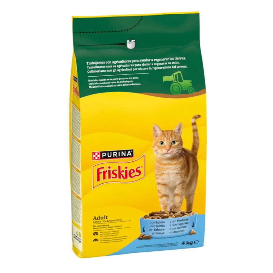 Purina Friskies Adult Pienso para gatos con salmón y verduras