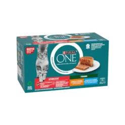 Purina ONE Esterilizado Pollo y Bacalao latas para gatos  - Multipack
