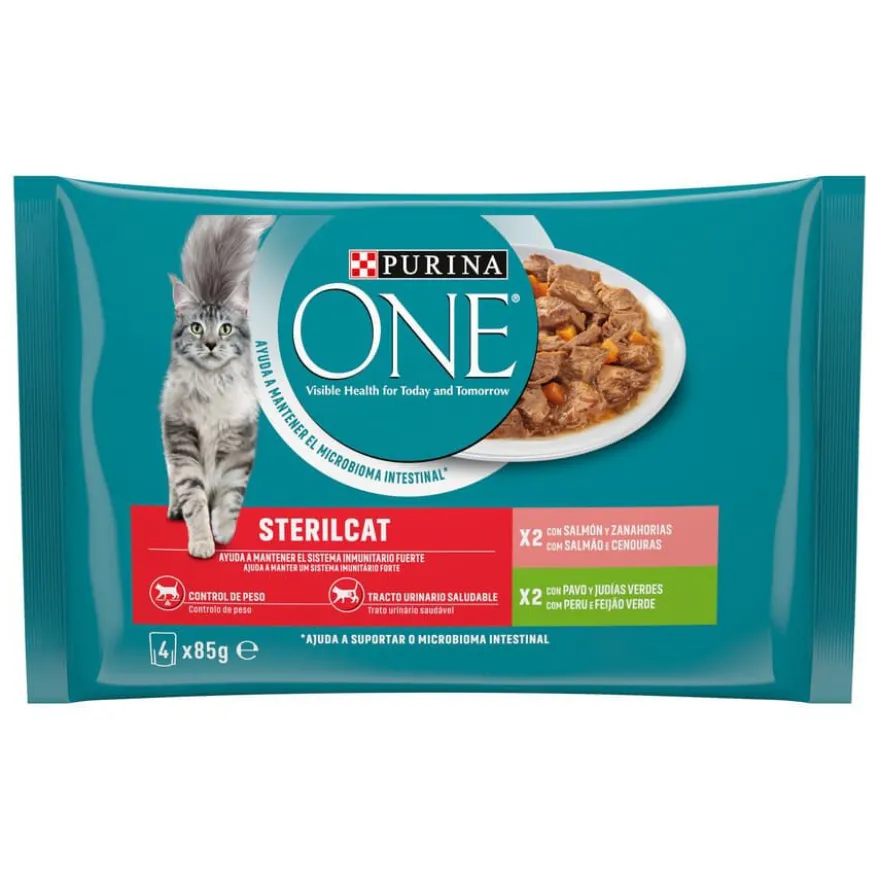Purina One Esterilizados sobre en salsa para gatos