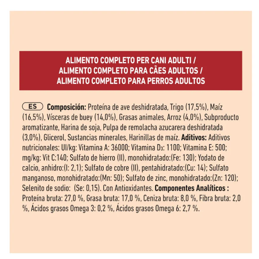 Purina One Mini Adult Bifensis Buey pienso para perros
