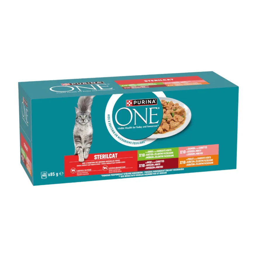 Purina ONE Sterilicat sobres en salsa para gatos - Multipack