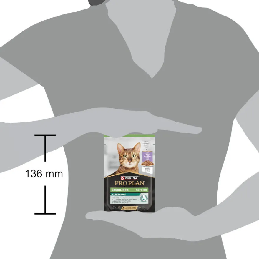 Purina Pro Plan Esterilizado Lata en Salsa Pavo para gatos senior