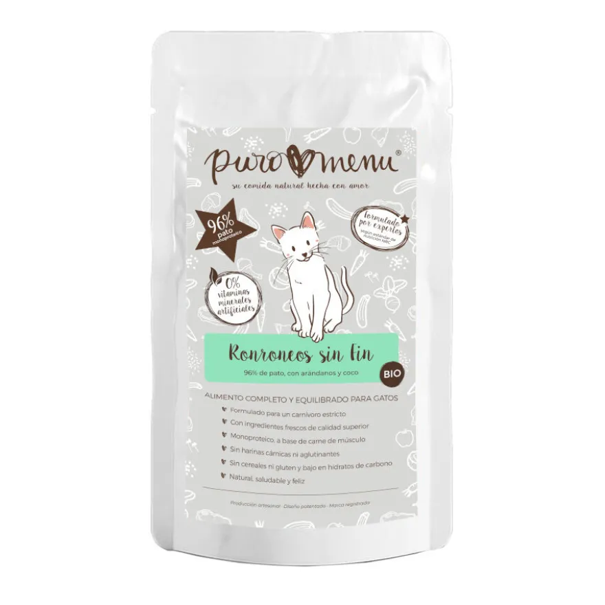 Puro Menu Bio Ronroneos sin Fin sobre para gatos