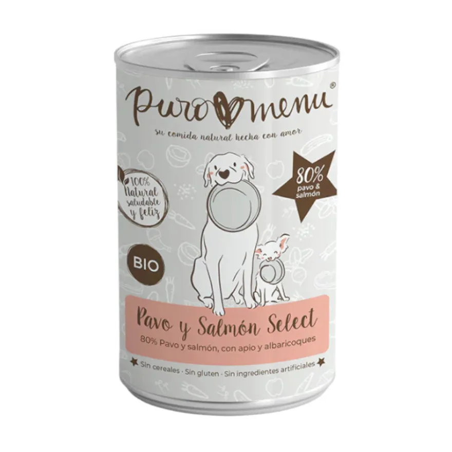Puromenu Pavo y Salmón Bio Lata para perros