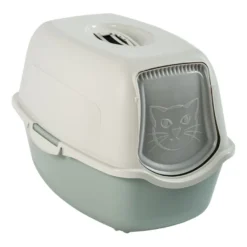 Rotho Eco Bailey Arenero Blanco y Verde Salvia para gatos