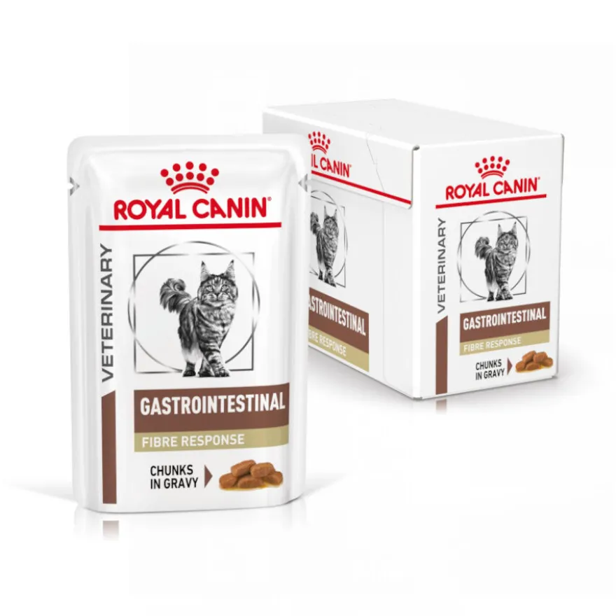 Royal Canin Gastrointestinal Fibre Response Láminas en Salsa Sobre para gatos