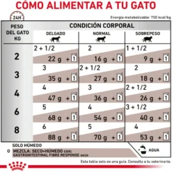 Royal Canin Gastrointestinal Fibre Response Láminas en Salsa Sobre para gatos