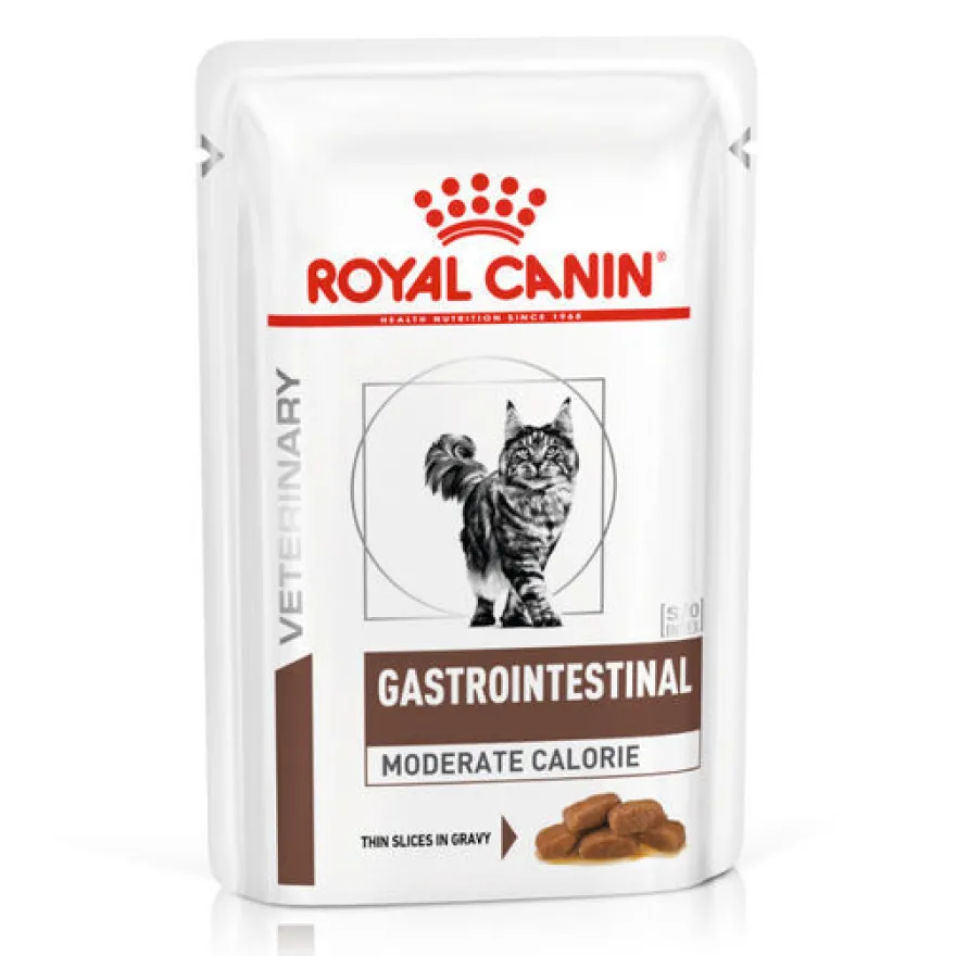Royal Canin Veterinary Gastrointestinal Moderate Calorie sobre para gatos