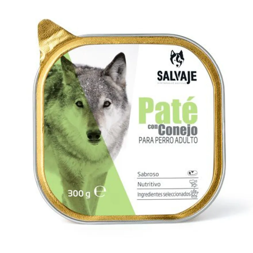 Salvaje Adulto Conejo en Paté tarrina para perros