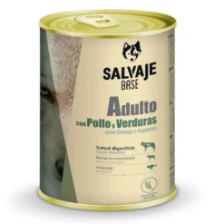 Salvaje Base Adulto Pollo y Verduras lata para perros